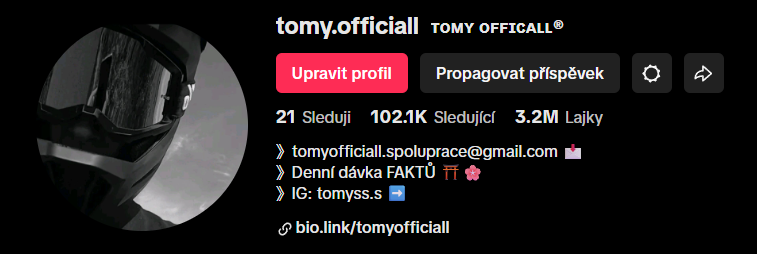 Tomy TikTok Profile